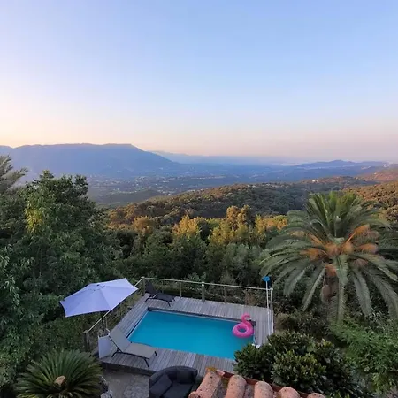 別荘 Alta Vista , Avec Piscine Privee Et Vue Exceptionnelle Pres D'ajaccio Sarrola-Carcopino